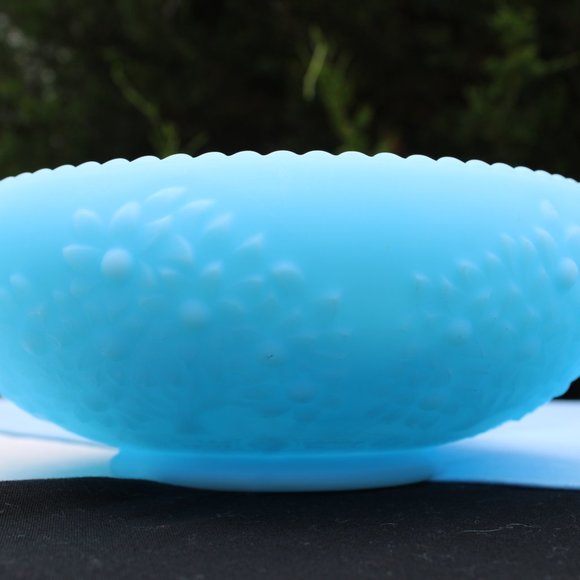 Fenton Satin Blue Bowl - Picture 8 of 8